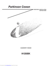 Parkinson Cowan H1200BK Operating & Installation Instructions Manual