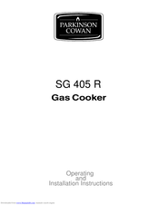 Parkinson Cowan SG405GRL Operating And Installation Instructions