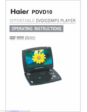 Haier PDVD10 Operating Instructions Manual
