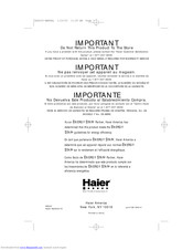 Haier ESD200 User Manual