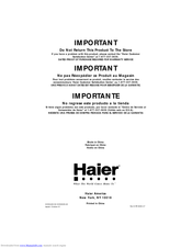 Haier Hvd042e 3s Manuals Manualslib