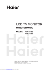 Haier HLH32BB Owner's Manual