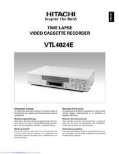 Hitachi VTL4024E Instruction Manual