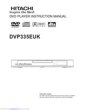 Hitachi DVP335EUK Instruction Manual