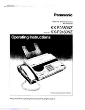 Panasonic KX-2450NZ Operating Instructions Manual