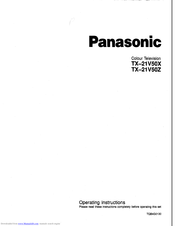 Panasonic TX-21V50Z Operating Instructions Manual