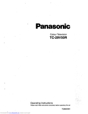 Panasonic TC-29V50R Operating Instructions Manual