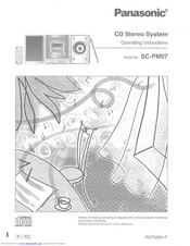 Panasonic SB-PM07 Operating Instructions Manual