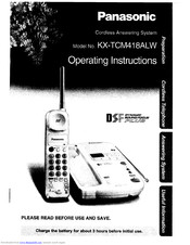Panasonic KX-TCM418ALW Operating Instructions Manual
