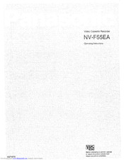 Panasonic NV-F55EA Operating Instructions Manual