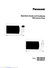 Panasonic NN-MX21 Operation Manual And Cookbook