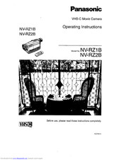 Panasonic NV-RZ2B Operating Instructions Manual