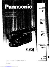 Panasonic NV-R55A Operating Instructions Manual