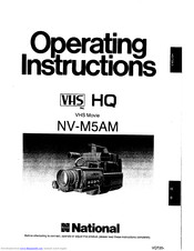 Panasonic NV-M5 Operating Instructions Manual