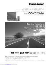 Panasonic CQ-VD7005W Operating Instructions Manual