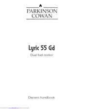 Parkinson Cowan Lyric 55 Gd Owner's Handbook Manual