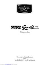 Parkinson Cowan CALOR Sonata 50 Owners And Installation Instructions