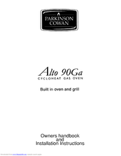 Parkinson Cowan Alto 90Ga Owners Handbook And Installation Instructions
