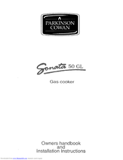 Parkinson Cowan Sonata 50 GL Owners Handbook And Installation Instructions