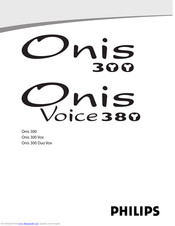 Philips Onis 300 Duo Vox User Manual
