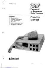 Standard Communications Horizon Explorer GS1210S Owner's Manual