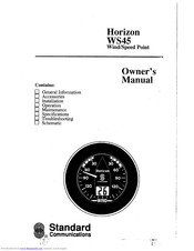Standard Communications Horizon WS45 Owner's Manual