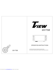 Tview D51TSB Operation Instructions Manual