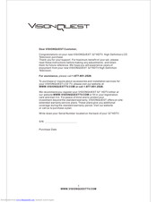 Visionquest LVQ-3201 Owner's Manual