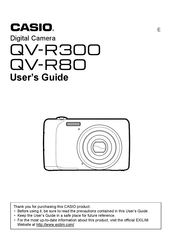 Casio QV-R80 User Manual