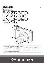 Kennis maken Spanje insect Casio EXILIM EX-ZR300 Manuals | ManualsLib