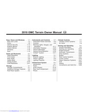 GMC GMC 2010 Terrain Navigation System Owner's Manual