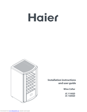 Haier JC-160GD Installation Instructions & User Manual