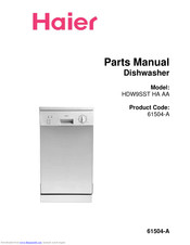 Haier HDW9SST Parts Manual