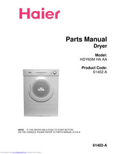 Haier HDY60M Parts Manual
