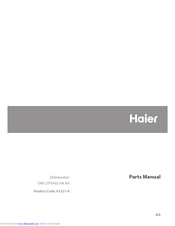 Haier DW12TFE4SS HA AA Parts Manual