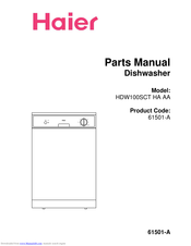 Haier HDW100SCT Parts Manual