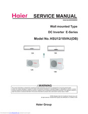 Haier HSU12 Service Manual