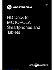 Motorola HD Dock Quick Start Manual