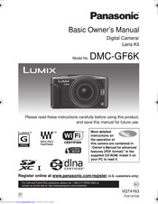 Panasonic DMC-GF6K Basic Owner's Manual