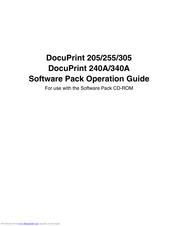 Xerox DocuPrint 205 Operation Manual