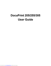 Xerox DocuPrint 205 User Manual