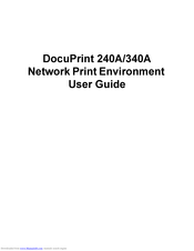 Xerox DocuPrint 240A User Manual