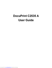 Xerox DocuPrint C2535 A User Manual