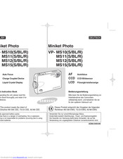 Samsung Miniket Photo VP-MS10S Owner's Instruction Manual
