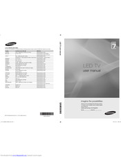 Samsung UE55C7700 User Manual