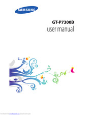 Samsung Galaxy GT-P7300B User Manual