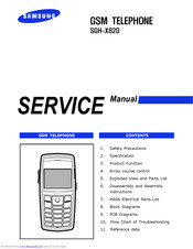 Samsung SGH X820 Service Manual
