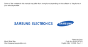 Samsung SGH-F488 User Manual