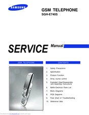 Samsung SGH-E740S Service Manual