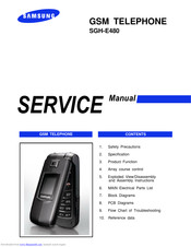 Samsung SGH-E480 Service Manual
